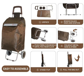 65L Shopping Trolley GG Pattern