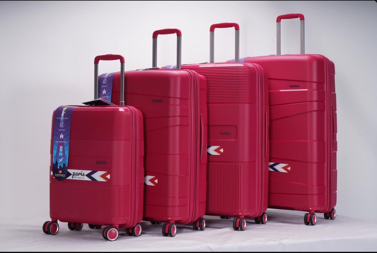 Justpack Pl106-  PP unbreakable 8 wheels luggage set of 4